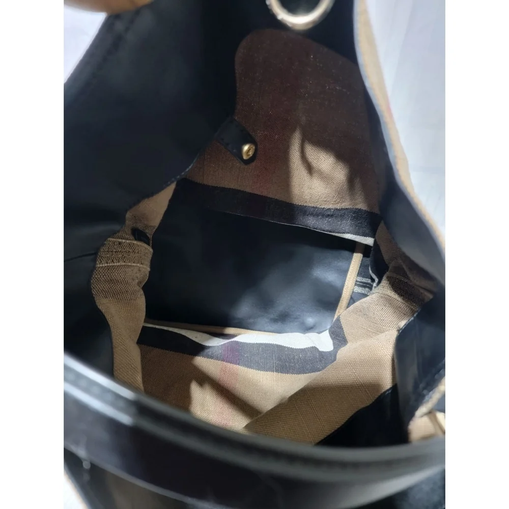 Authentic BURBERRY Ashby Hobo SaddleCanvas Mega Check - Picture 12 of 12